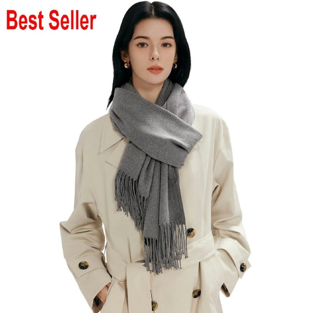 Soft Winter Scarf Elegant Pashmina Style Wrap Cozy Shawl Lightweight